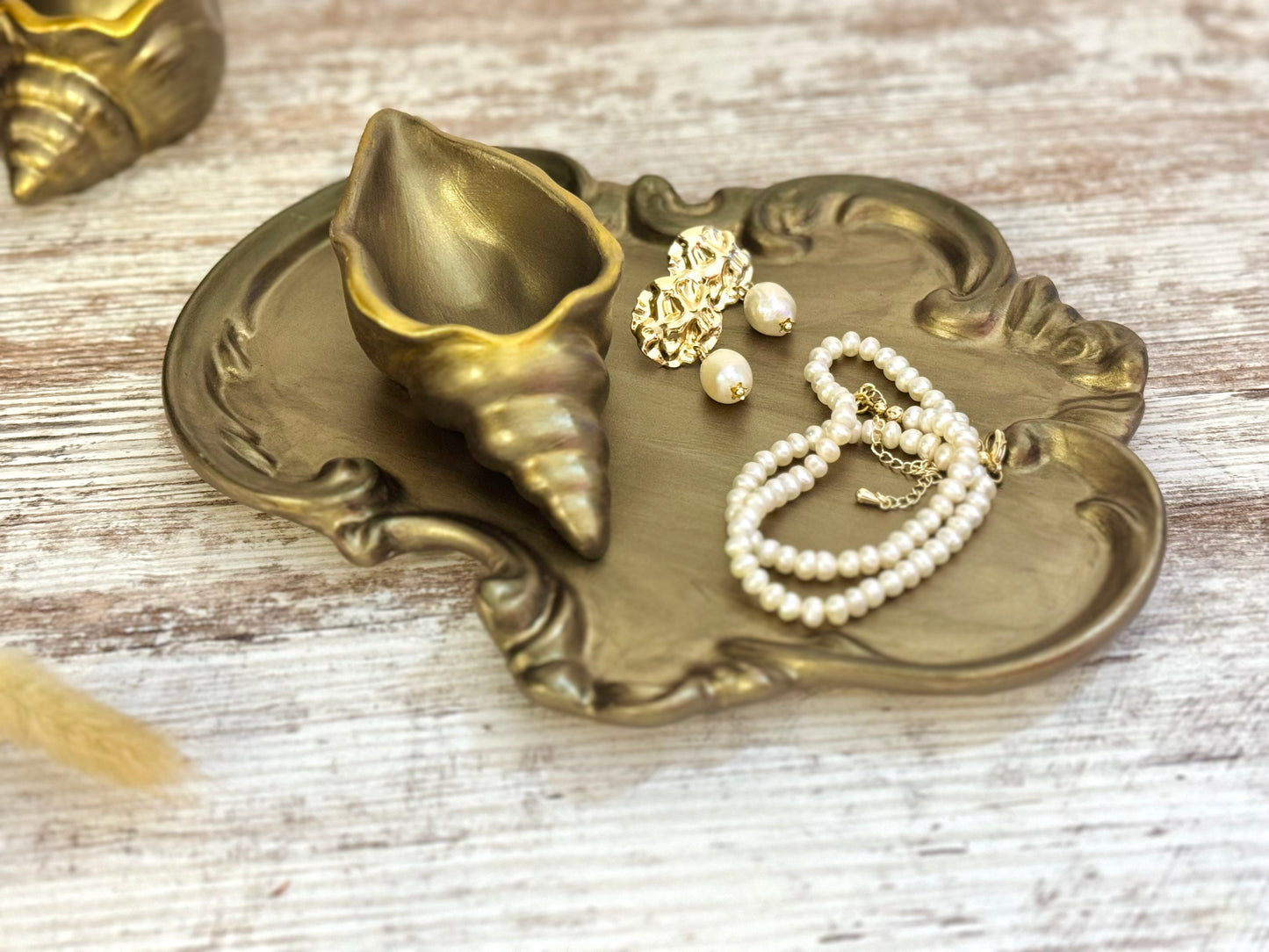 Coquillage Nuur bronze doré | Maison Byrsa